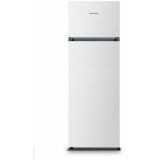 Frigider cu doua usi Heinner HF-HS243E++, 243 l, Control mecanic cu termostat ajustabil, Iluminare LED, Clasa E, H 161 cm, Alb