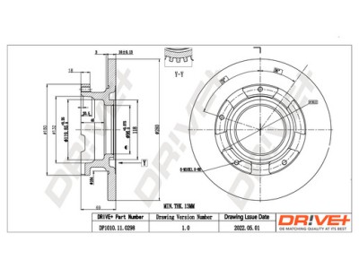Dr!ve+ DP1010.11.0298 Disc frana foto