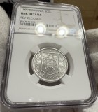 500 Lei 1999 Aluminiu, Romania, NGC UNC Details Rev. Cleaned