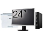 Pachet Calculator Second Hand DELL OptiPlex 3090 Mini PC, Intel Core i3-10105T 3.00 - 3.90GHz, 8GB DDR4, 256GB SSD + Monitor 24&amp;quot; + Imprimanta Bro