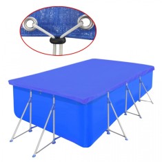 Folie pentru piscina dreptunghiulara din PE 90 g/mp 394 x 207 cm foto