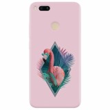 Husa silicon pentru Xiaomi Mi A1, Flamingo With Sunglass