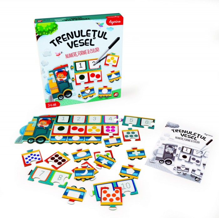 TRENULETUL VESEL NUMERE FORME CULORI