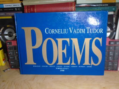 CORNELIU VADIM TUDOR - POEMS , 1998 , AUTOGRAF SI DEDICATIE # foto