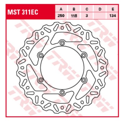 Disc frana fata Suzuki RM 125 250 89- 12, DR 250 95- 07, DRZ 400 00- 05, Yamaha YZ WRF 01- 07, WR YZ 426 450 01- 15 foto