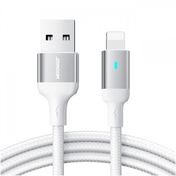 Cablu Date si Incarcare USB-A - Lightning Joyroom A10, 18W, 1.2m, Alb