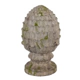 Cumpara ieftin Con brad decorativ polirasina bej verde &Oslash; 19x33 cm