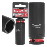 Cheie tubulara de impact lunga in 6 puncte 1 / 2&quot;, 22 mm, Cr-Mo, Tvardy T00211-22