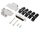 Conector D-Sub 44P Tata Unghi 45&deg; pentru Cablu Gold Flash