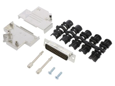 Conector D-Sub 44P tată 45&amp;deg; pe cablu foto