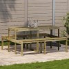 VidaXL Masă de picnic, 160x134x75 cm, lemn impregnat de pin 832566