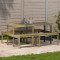 vidaXL Masă de picnic, 160x134x75 cm, lemn impregnat de pin 832566