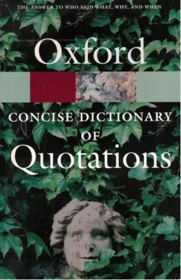 Oxford - Concise Dictionary of Quotations foto