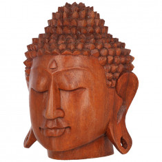 Statueta Serenity Buddha Wooden Head, L foto