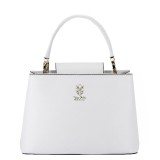 Cumpara ieftin Geanta medie alba din piele naturala 8950 119