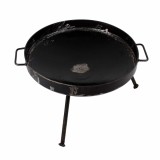 Gratar disc din otel, picioare detasabile, diametru 51 centimetri, cu margine de 5 cm EXT 5718