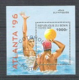 Benin 1996 Sport, Olympics, Atlanta, perf. sheet, used AB.001, Stampilat