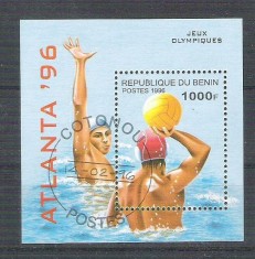 Benin 1996 Sport, Olympics, Atlanta, perf. sheet, used AB.001