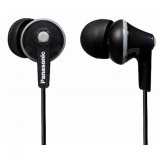 Range 6Hz - 24kHz, 16W, 104dB/mW, closed type headphones, length of cord 1.2m, 3 sizes of silicone earphones &quot;RP-HJE125E-K&quot; (timbru verde 0.8 lei)
