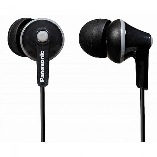 range 6Hz - 24kHz, 16W, 104dB/mW, closed type headphones, length of cord 1.2m, 3 sizes of silicone earphones &quot;RP-HJE125E-K&quot; (timbru verde 0.8 lei)