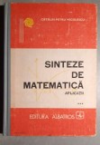 Sinteze de matematica Aplicatii Vol. 3 - Nicolescu