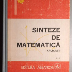 Sinteze de matematica Aplicatii Vol. 3 - Nicolescu