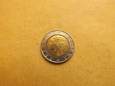 Italia 500 Lire 1989 foto