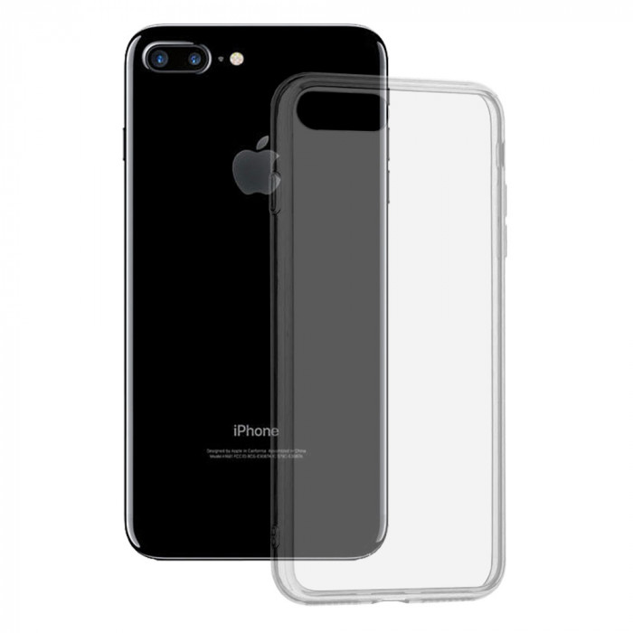 Husa pentru iPhone 7 Plus / 8 Plus, Techsuit Clear Silicone, Transparenta