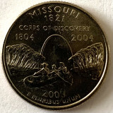 AMERICA QUARTER 1/4 DOLLAR 2003 LITERA D.(Lewis si Clark la St. Louis-MISSOURI)