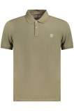 Cumpara ieftin Timberland Tricou polo barbati, cu mini logo brodat, Slim fit, Verde inchis, S