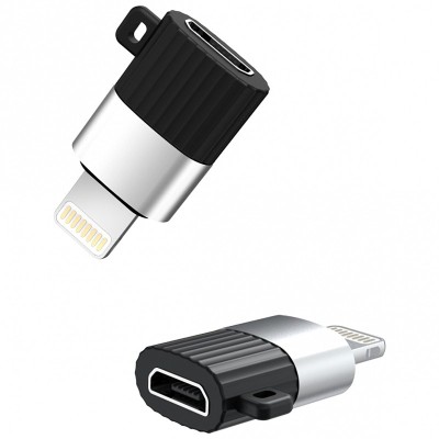 Adaptor OTG Tip C - Lightning (Negru) XO Design NB149-D foto