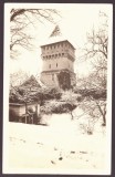 1735 - SIBIU, Turnul, Romania - old postcard, real Photo - used - 1931