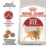 Royal Canin Fit32 Adult hrana uscata pisica, activitate fizica moderata 400 g
