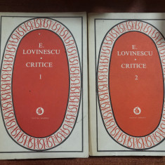 Critice vol.1 si 2 de E.Lovinescu