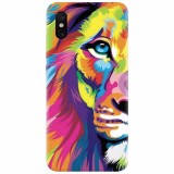 Husa silicon pentru Xiaomi Mi 8 Pro, Colorfull Lion 002