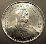 F.592 ELVETIA 5 FRANCS FRANCI 1969 B XF/AUNC ARGINT