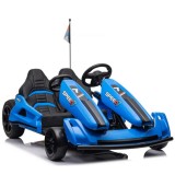 Cumpara ieftin Kart electric pentru 2 copii, Kinderauto Speed7 600W 48V 14Ah, premium, albastru