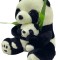 Urs panda cu pui 30 cm