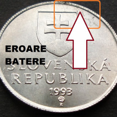 Moneda 20 HALERU - SLOVACIA, anul 1993 *cod 2550 = UNC EROARE