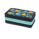 Penar echipat, 31 piese, 3 fermoare, dimensiune 19 x 11,5 x 7 cm, motiv Happy Lions