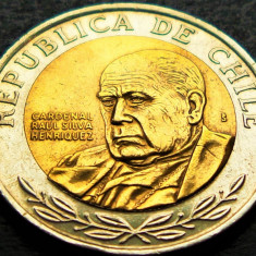Moneda exotica bimetal 500 PESOS - CHILE, anul 2013 * cod 1344 A