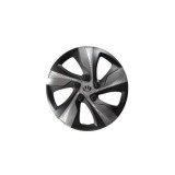 Set 4 Capace Roti Negru-Gri Antracit 15 inch ALM EVO Plastic ABS Rezistent Jante Otel