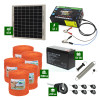 Pachet gard electric cu Panou solar 3,1J putere și 2500m Fir 90Kg cu acumulator