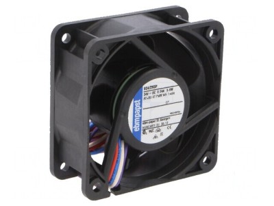 Ventilator axial 24VDC 60x60x25mm 66m3/h 48dBA bilă foto