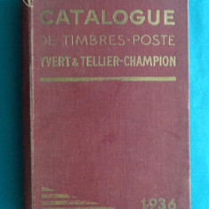 Catalog de timbre – Catalogue de timbres poste ( 1936 )