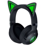 Casti gaming wireless Razer Kraken Kitty V2 BT, 2 zone iluminare Razer Chroma RGB, autonomie pana la 40h cu incarcare Type C, Negru
