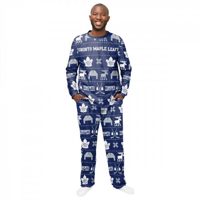 Toronto Maple Leafs pijamale de bărbați ugly holiday pajamas nhl - XXL