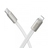 Cablu Date si Incarcare USB-C - Lightning HOCO X125, 30W, 1m, Alb