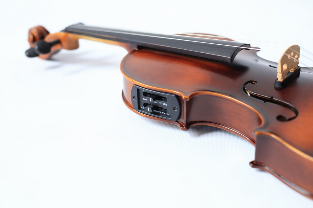 Vioara electro-acustica 4 4 EQ E-Violin Cherrystone set toc arcus sacaz  cablu jack 6.3 | Okazii.ro