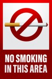 No smoking in this area